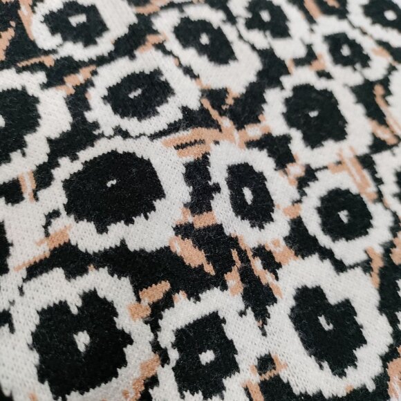 Diane Von Furstenberg Halter Tie Neck Neutral Poppy Sweater Knit Midi Dress M - Picture 8 of 14